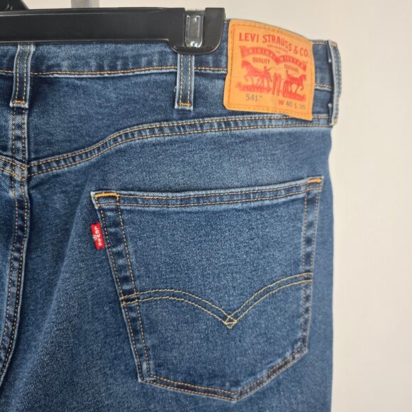 Levi's Blue Denim Jeans Size W40 L30 - Picture 7 of 8